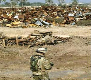 اربعون موقعا  ملوثا باليورانيوم تغطي جميع انحاء العراق