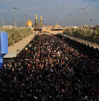 هطول امطار غزيرة في كربلاء ابان انتهاء الزيارة الاربعينية والنقل تؤكد تامين 800 حافلة وخمسة قطارات