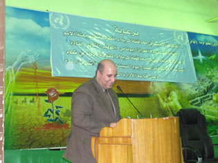 فريق الاعمار الامريكي PRT  يعقد مؤتمر لقادة الرأي في كربلاء لتحفيز المواطنين على الادلاء بأصواتهم في الانتخابات