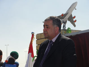 وضع حجر الاساس لمطار الفرات الاوسط في كربلاء