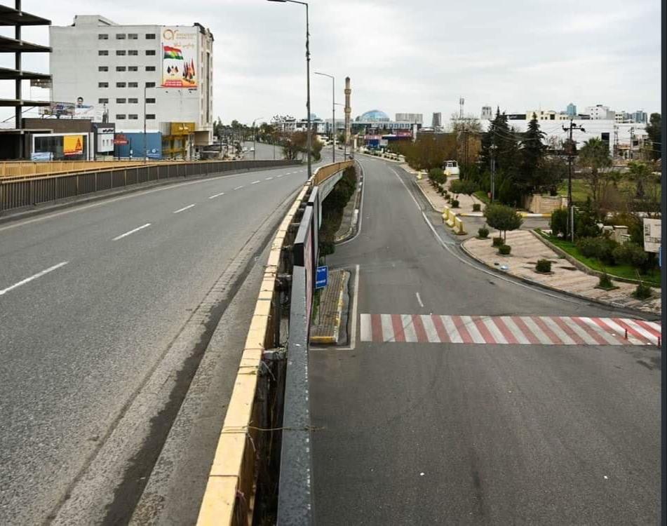 تمديد حظر التجوال في أربيل والسليمانية لثلاثة أيام جديدة