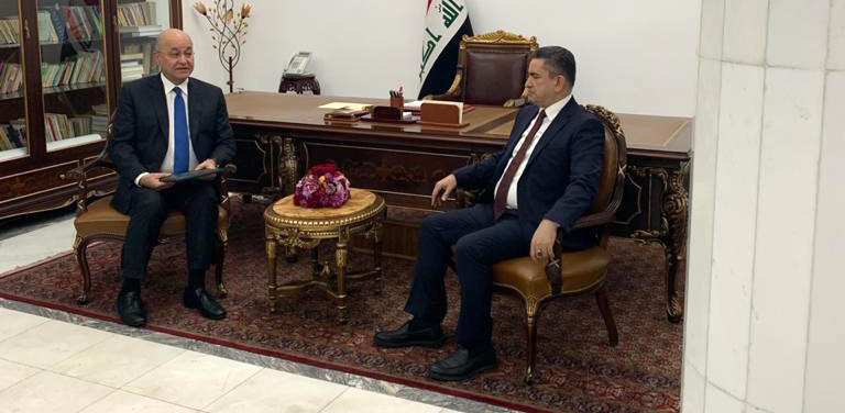 رئيس الجمهورية برهم صالح يكلف عدنان الزرفي بتشكيل الحكومة (مرسوم جمهوري)