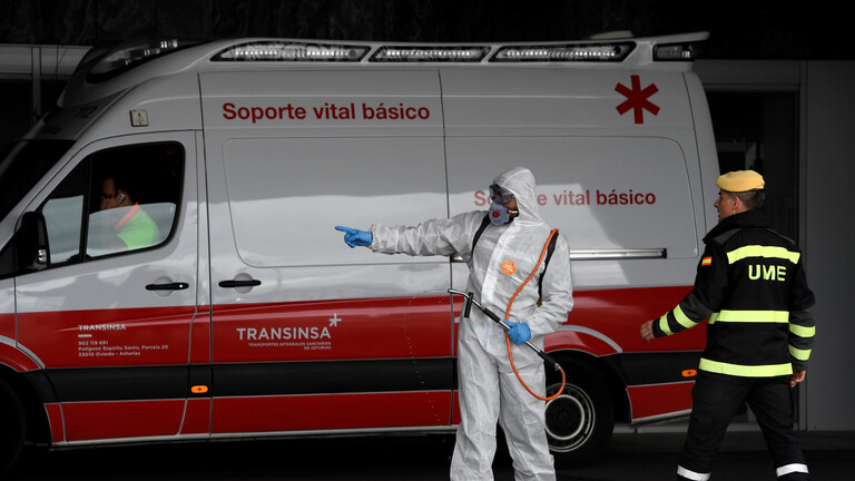 إسبانيا: ارتفاع عدد الإصابات بفيروس كورونا إلى 13716 والوفيات إلى 558