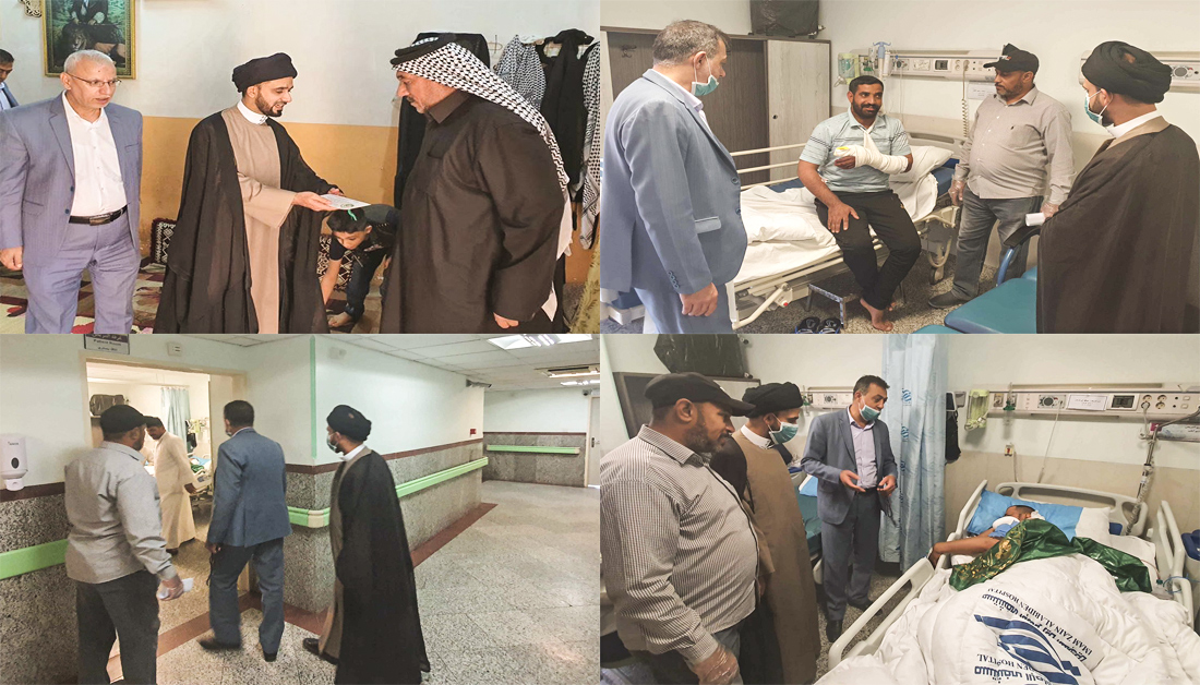 اكثر من (190) مليون دينار من مرقد الامام الحسين (ع) لجرحى وعوائل شهداء القوات الامنية والملبين لنداء المرجعية العليا