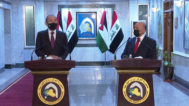 وزير الخارجية الأردني من بغداد: بحثنا سبل تعزيز التعاون النفطي عبر البصرة وميناء العقبة (فيديو)