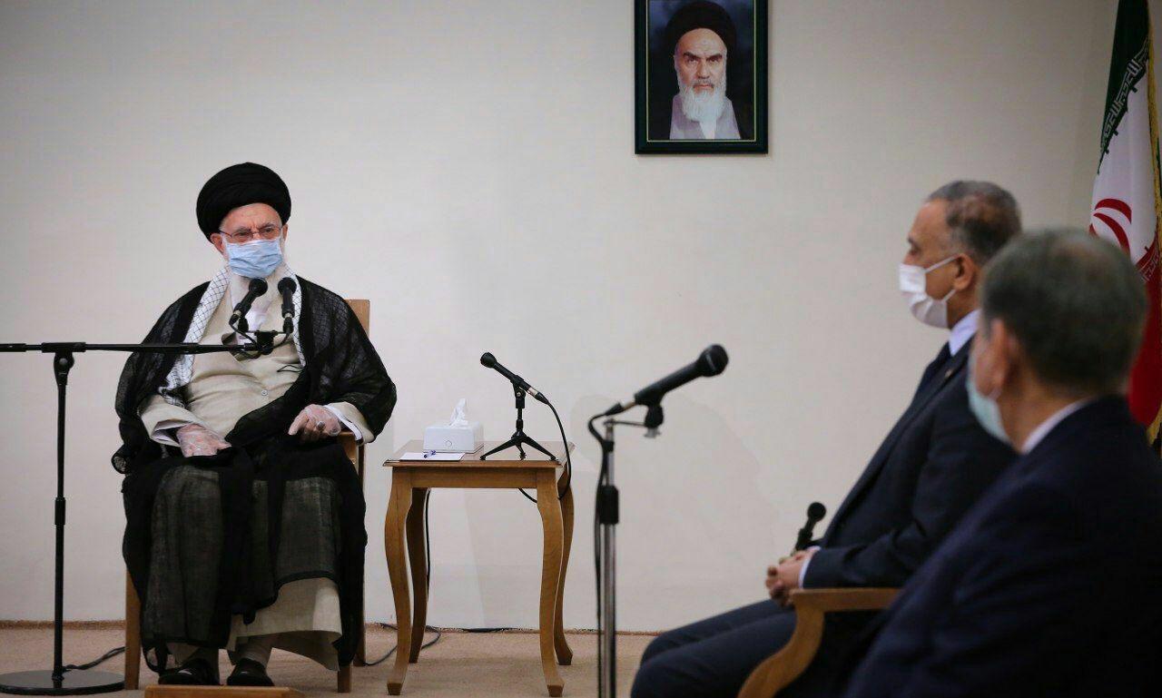 بالصورة .. المرشد الايراني يستقبل رئيس وزراء العراق مصطفى الكاظمي