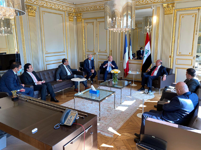 العراق يعد علاقته بفرنسا "بوابة" للاتحاد الأوروبي