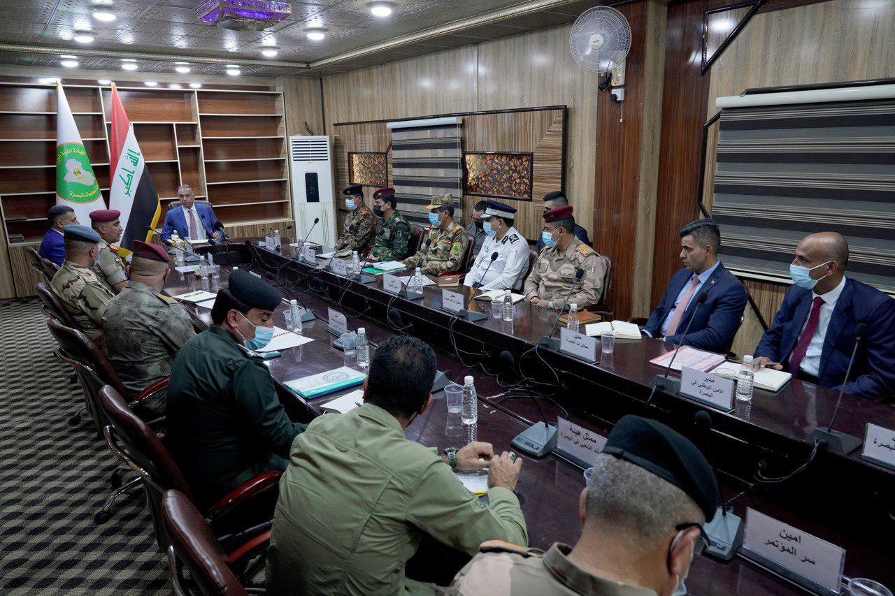 الكاظمي يدعو القوات الأمنية الى العمل الجاد لتوفير الأمن في البصرة