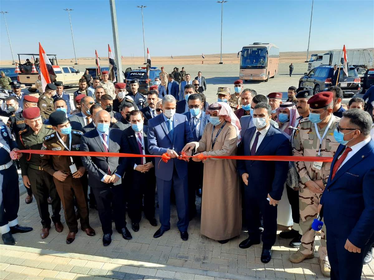 بالصور.. افتتاح منفذ عرعر الحدودي بين العراق والسعودية