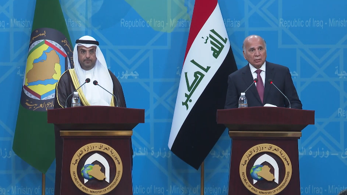 وزير الخارجية: بحثنا ملف محاربة الإرهاب مع الأمين العام لمجلس التعاون الخليجي (فيديو)