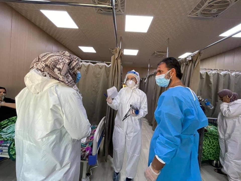 انخفاض مستوى الاصابات اليومية بكورونا في العراق