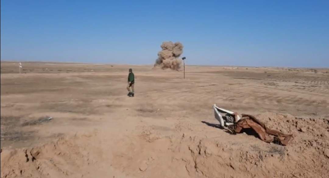 الحشد الشعبي يقصف تجمعا لداعش شرقي صلاح الدين