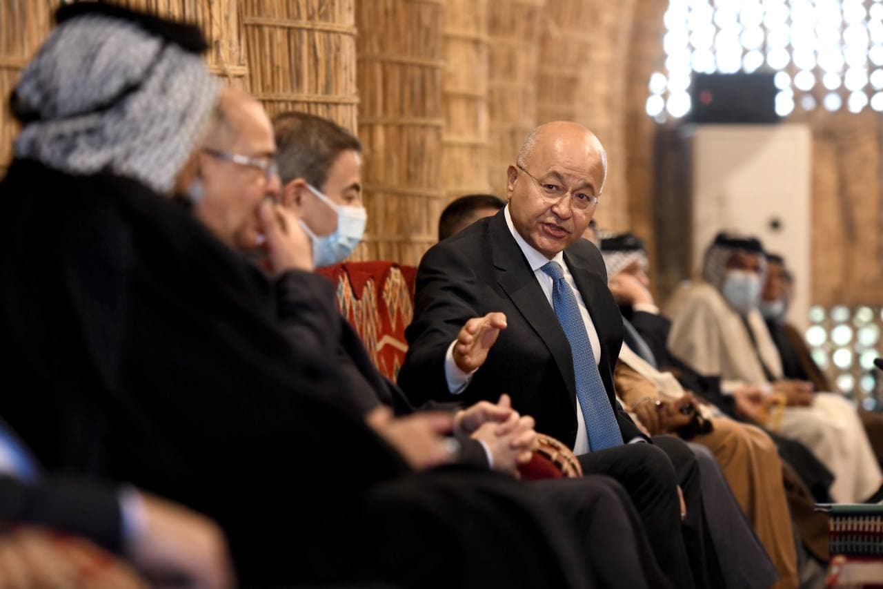 رئيس الجمهورية: النجف رمزاً للاعتدال وداعمة للتعايش السلمي (صور)