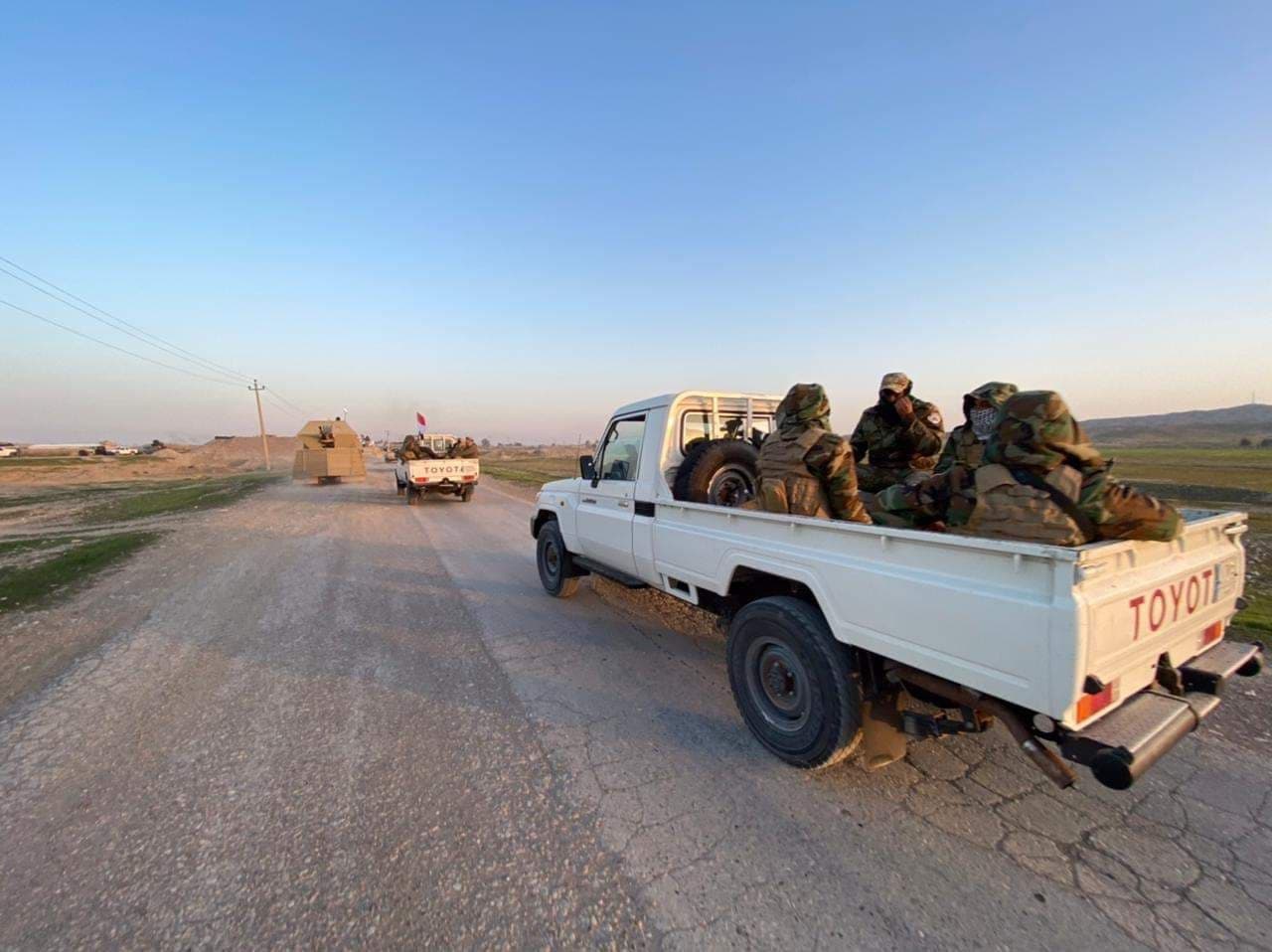 الحشد الشعبي يطهر مساحات وقرى شمال خانقين (صور)