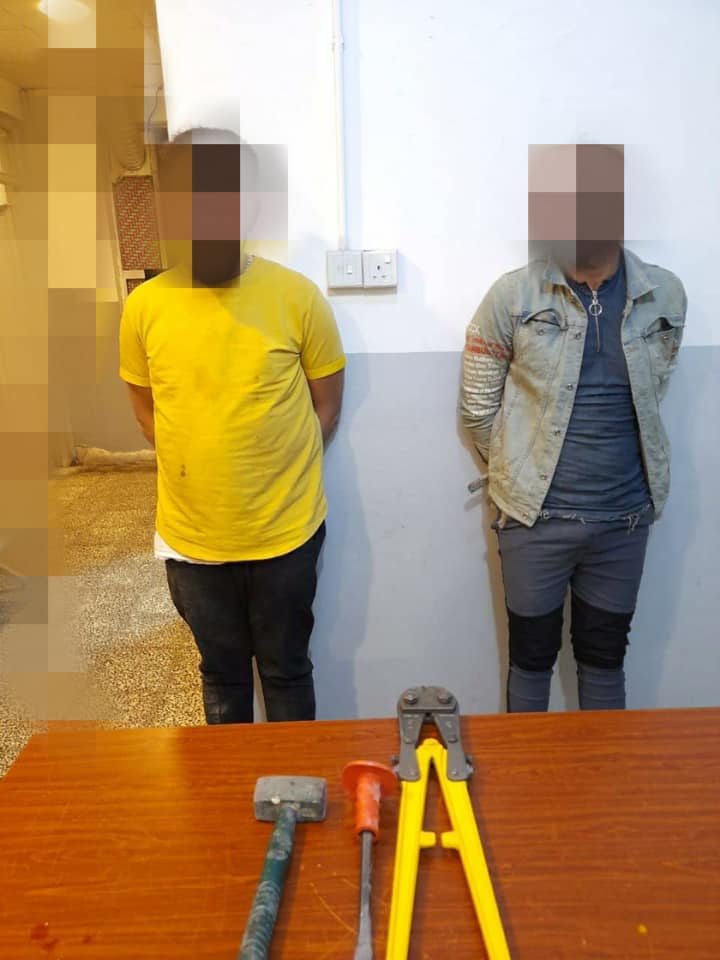 القبض على عدد من السراق في بغداد