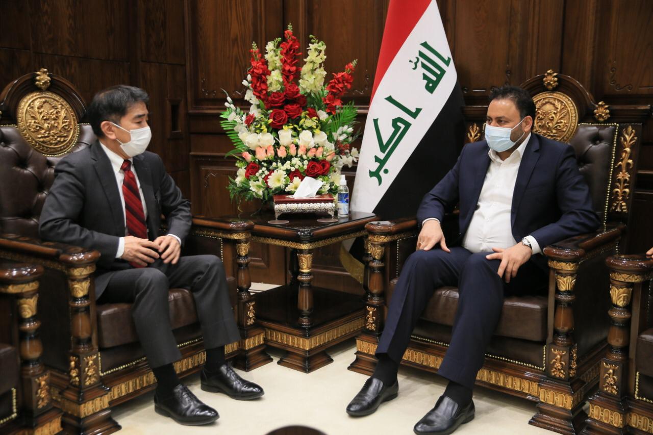 الكعبي يدعو إلى الاستفادة من اليابان بالمشاريع التنموية وقطاعي الطاقة والموانئ