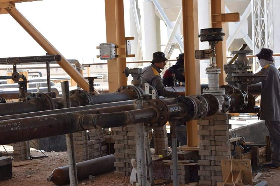 وزارة الاعمار : إنجاز 64% من اعمال النصب والتشييد الحقلي لمشروع غاز اللطيفية