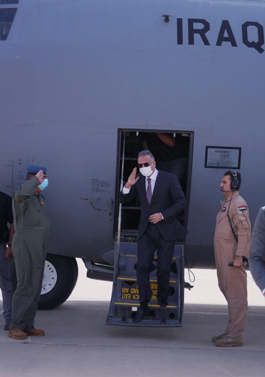 الكاظمي يصل الى محافظة صلاح الدين