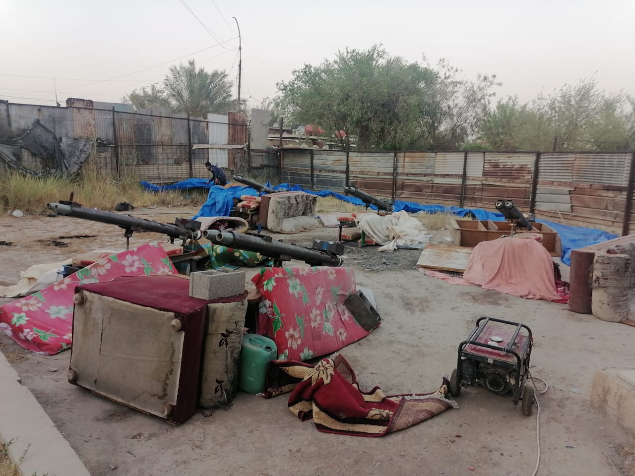 احباط عملية لاستهداف مطار بغداد بـ10 صواريخ غراد