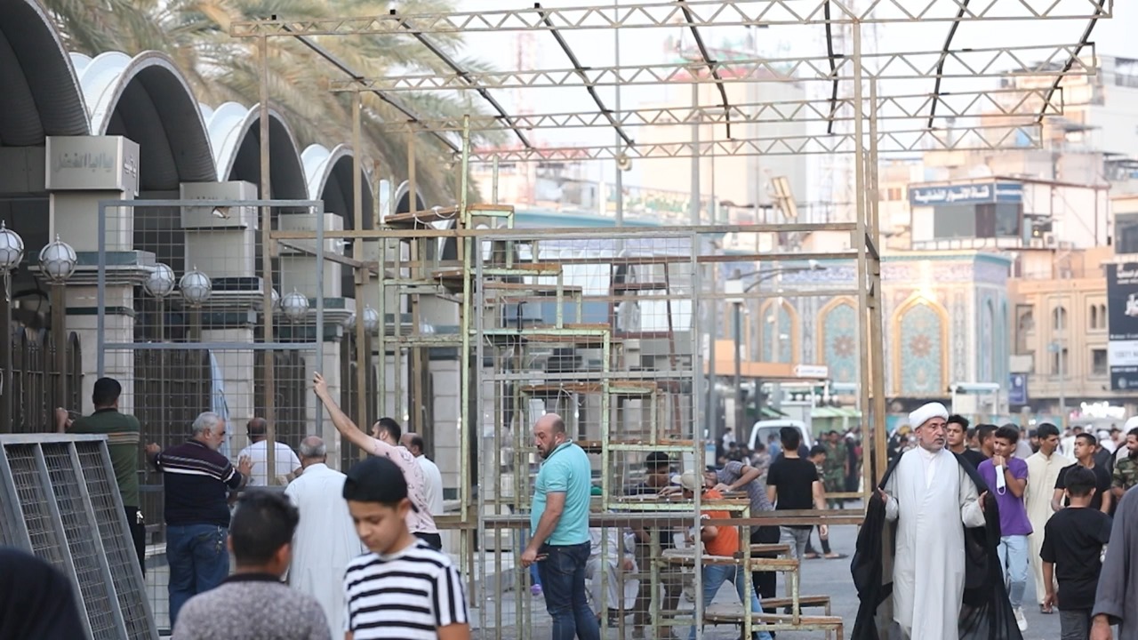 كربلاء .. المواكب الحسينية تستعد لإستقبال شهر محرم الحرام (فيديو)