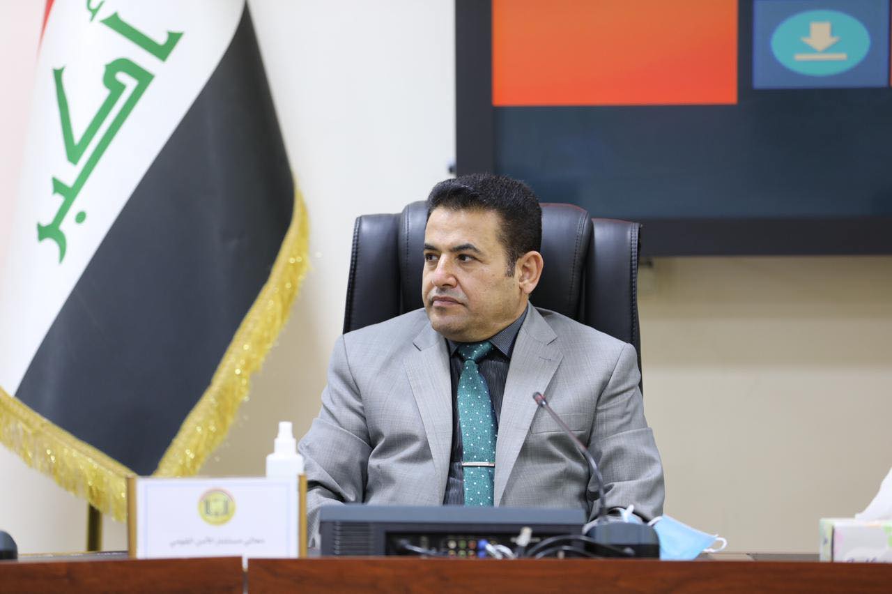 الأعرجي يسلم امير قطر دعوة من الكاظمي لحضور قمة بغداد