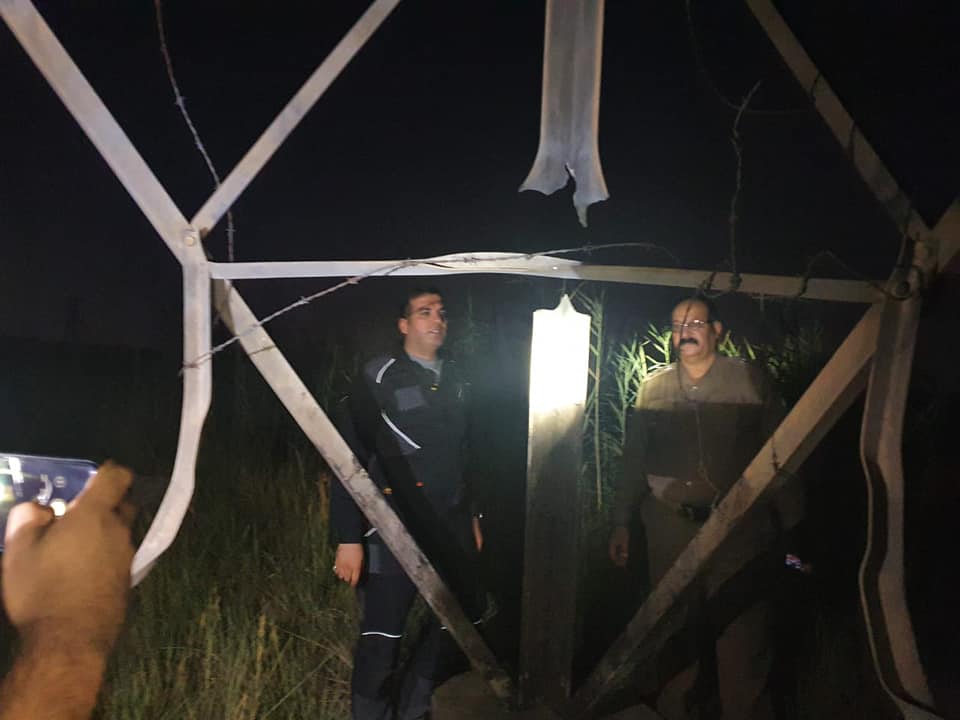 بالصور.. استهداف جديد يطال ابراج نقل الطاقة في كربلاء