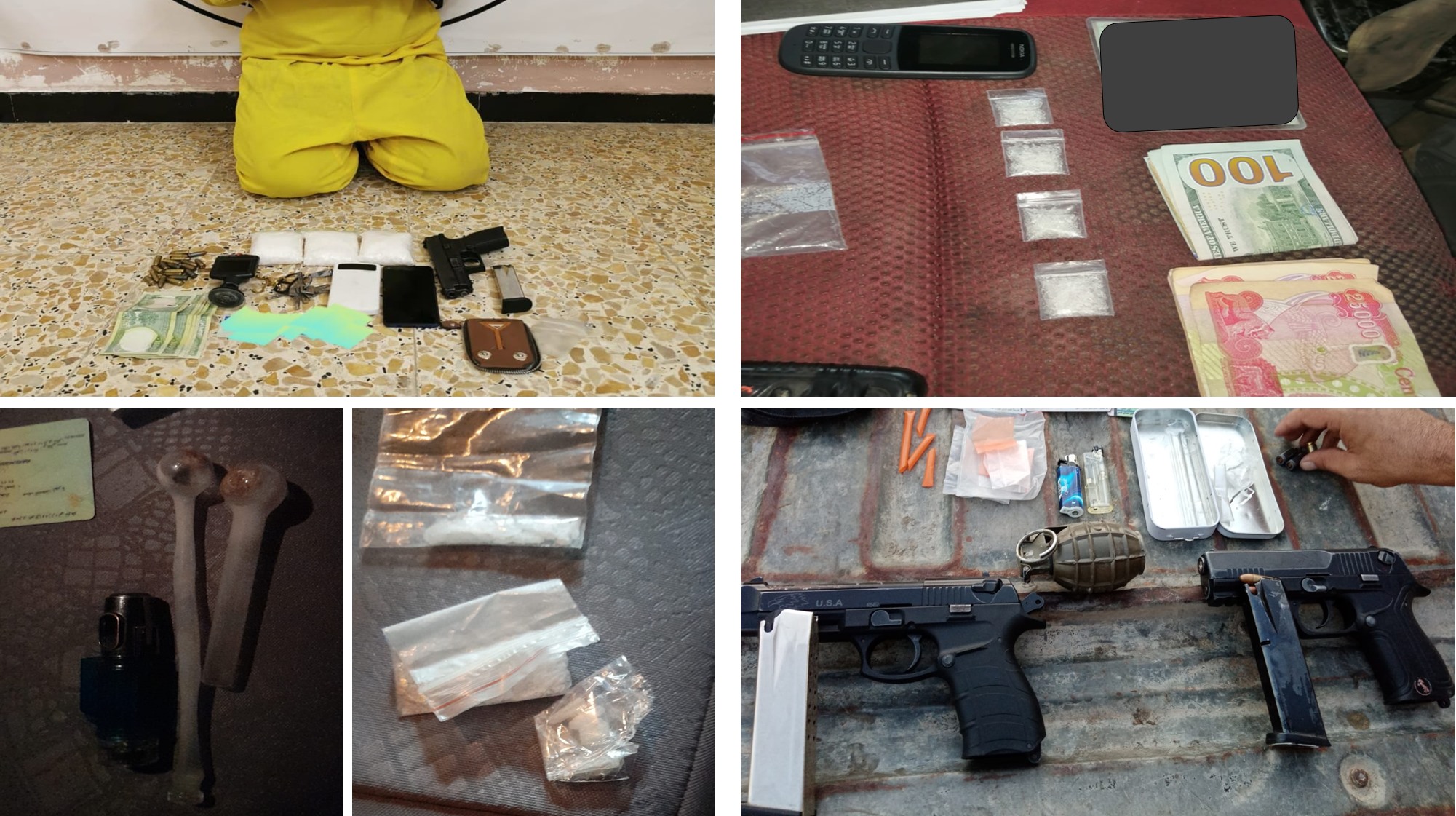 القبض على 26 مطلوباً بينهم خمسة إرهابيين وضبط عبوتين ناسفتين في بغداد