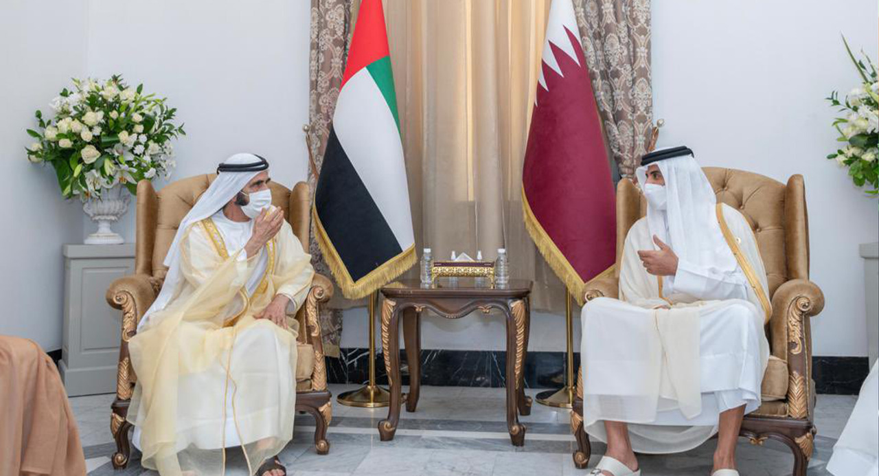 بعد قطيعة .. العراق يجمع أمير قطر برئيس الوزراء الإماراتي