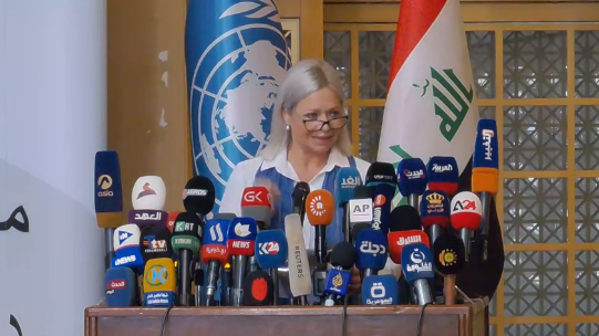 بلاسخارت: ندعم تولي امرأة لمنصب الرئيس في العراق (فيديو)