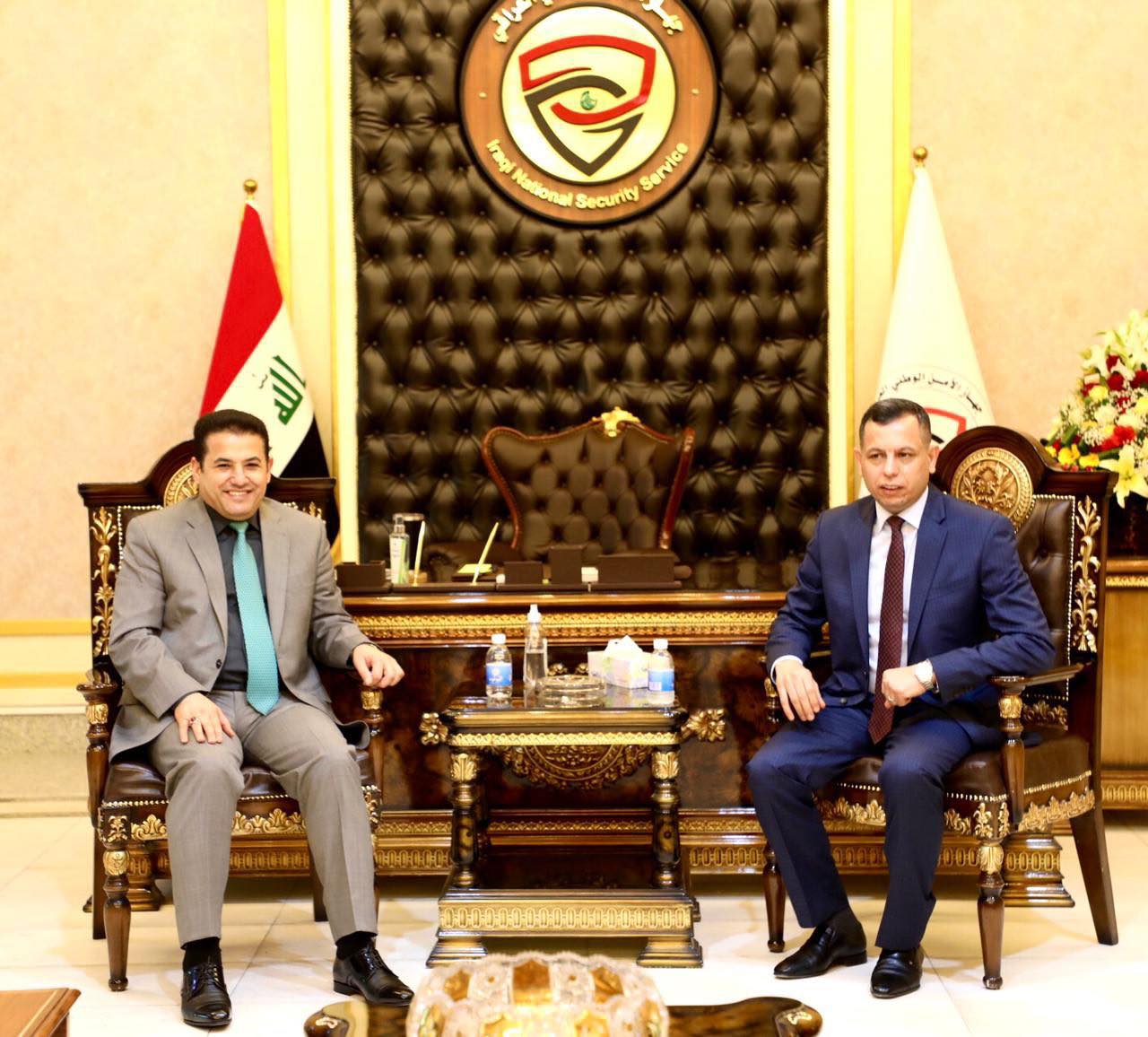 أول اجتماع لرئيس جهاز الأمن الوطني الجديد حميد الشطري (صور)