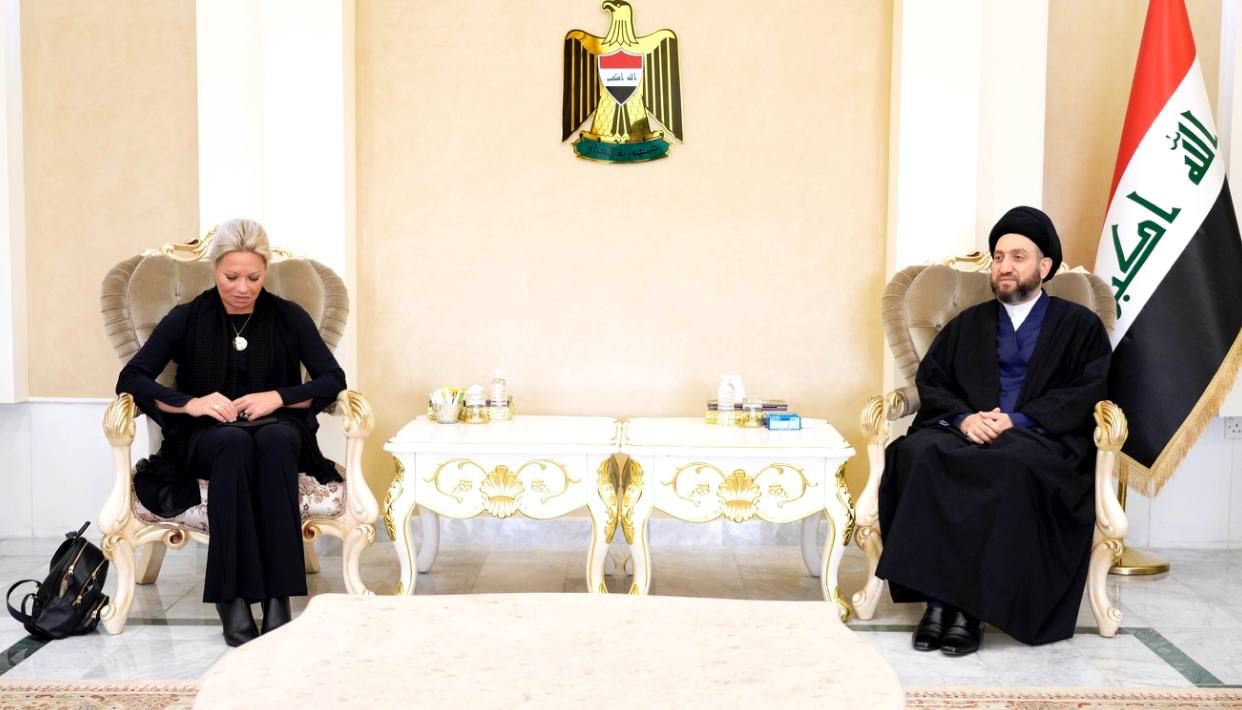 الحكيم وبلاسخارات يبحثان تطورات المشهد السياسي في العراق