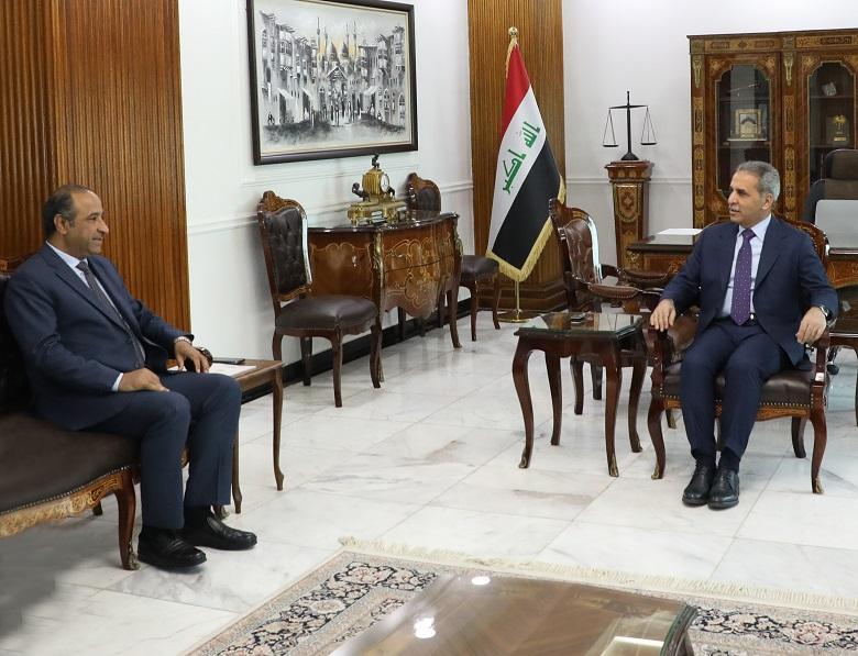 رئيس مجلس القضاء يبحث مع وزير الثقافة إشكاليات دعاوى الوزارة المقدمة للمحاكم