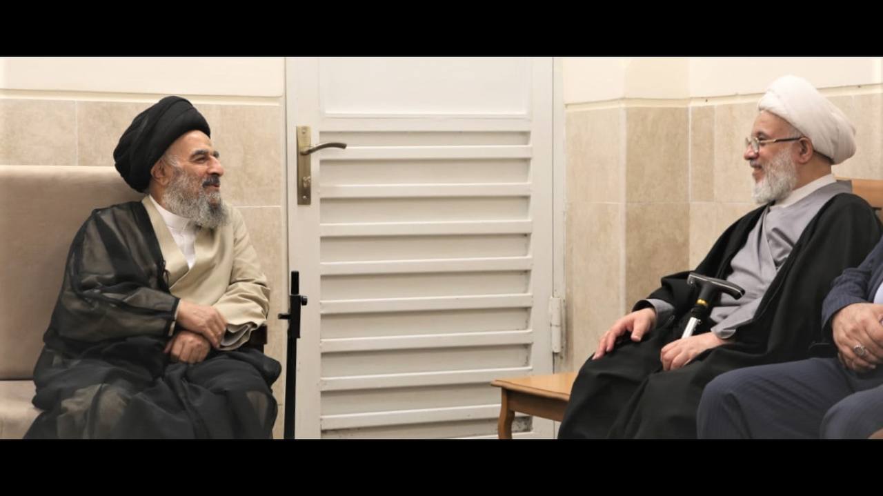 آية الله المدرسي يستقبل ممثل المرجعية الدينية العليا الشيخ عبد المهدي الكربلائي (صور)