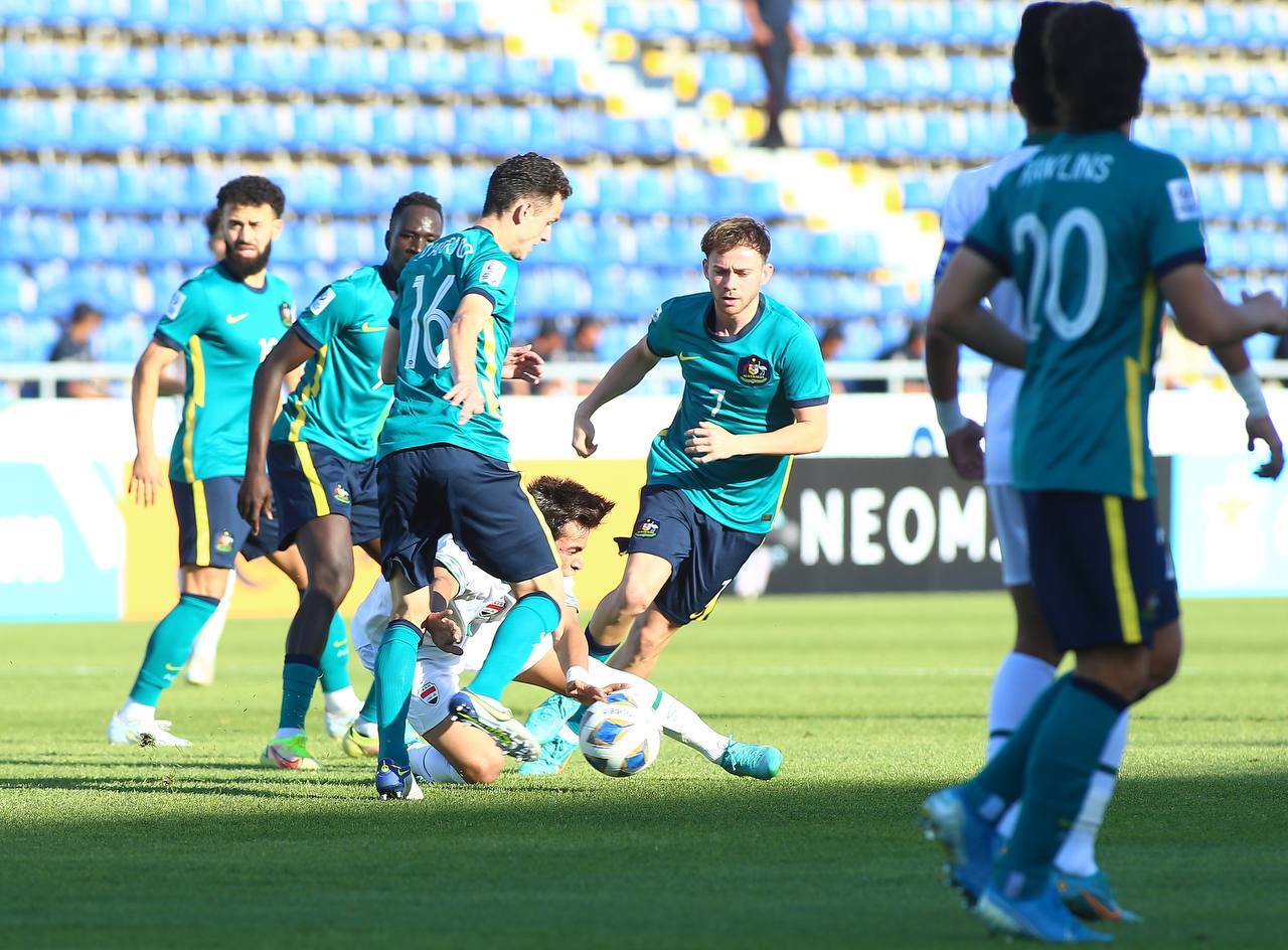 الأولمبي العراقي يتعادل مع نظيره الاسترالي بنهائيات كأس آسيا تحت 23 سنة