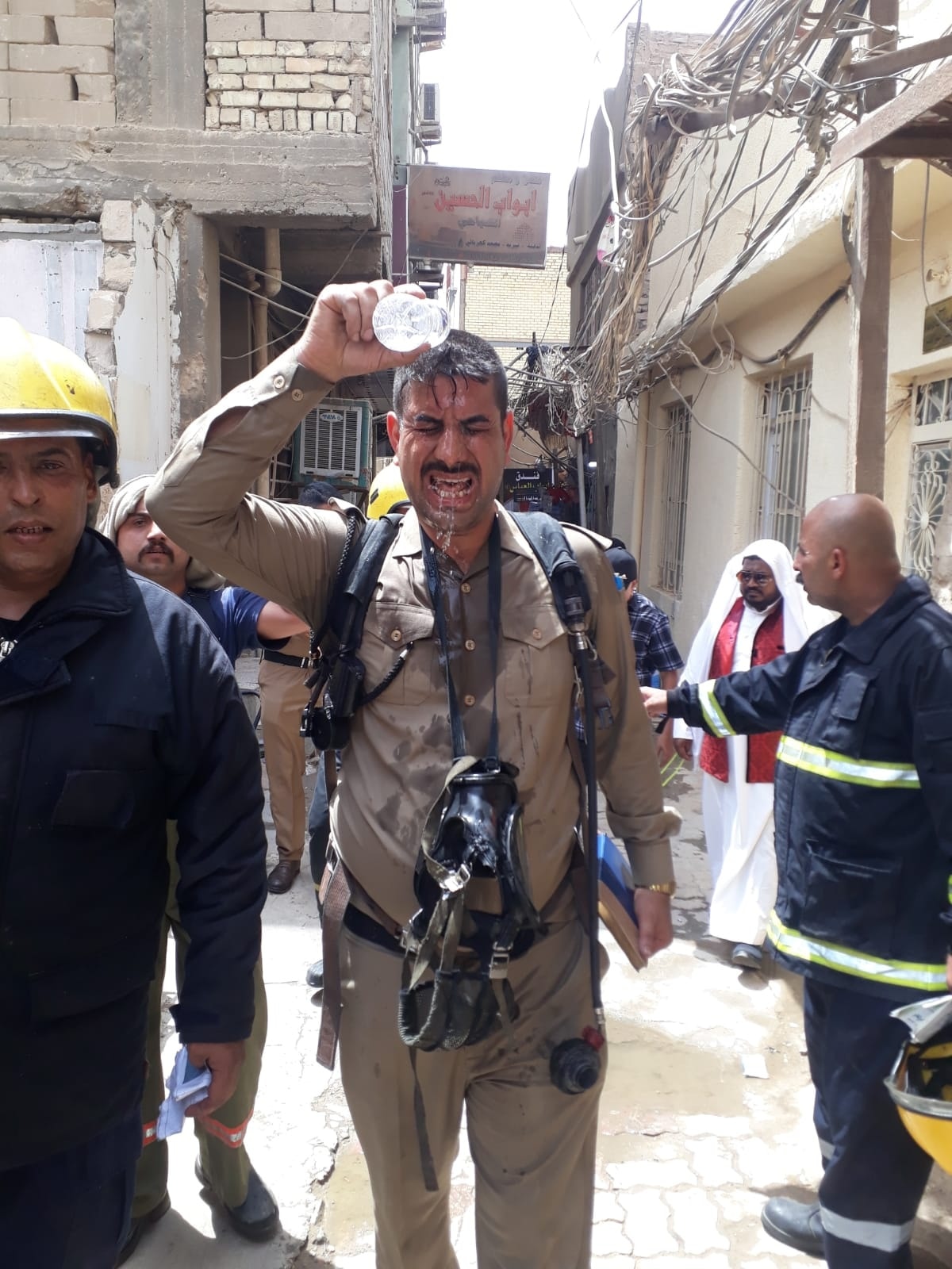 ثاني حادث من نوعه خلال ساعات.. الدفاع المدني يخمد حريقاً في "مسافر خانه" بكربلاء