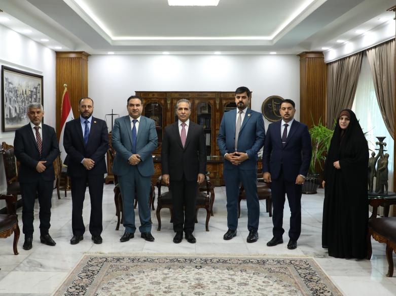 رئيس مجلس القضاء الاعلى يستقبل نواب كتلة اشراقة كانون