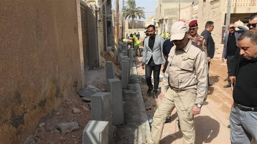 غير مطابقة للمواصفات.. الوائلي يوجه بازالة اعمال الارصفة في شوراع النجف