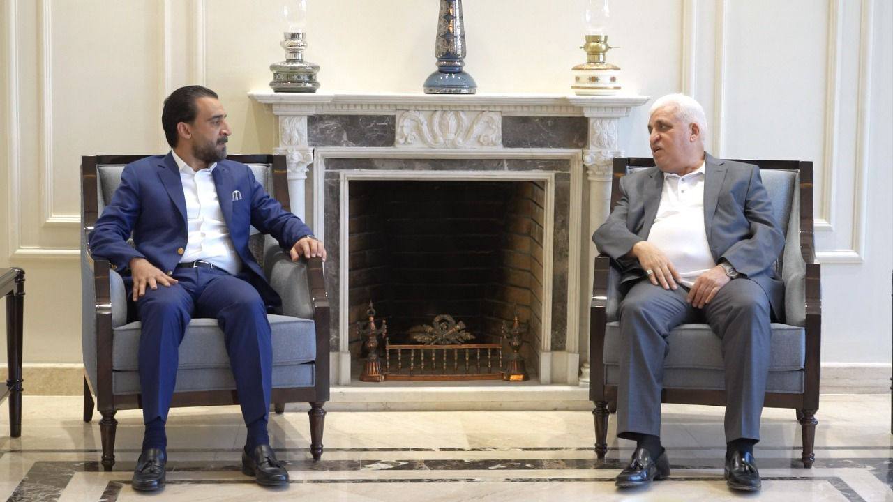 الحلبوسي يبحث مع رئيس هيئة الحشد الشعبي الوضع السياسي في البلاد