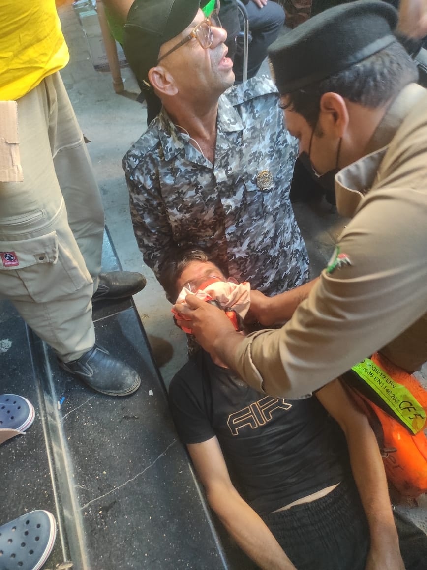 إخماد حريق اندلع بأحد فنادق كربلاء المقدسة