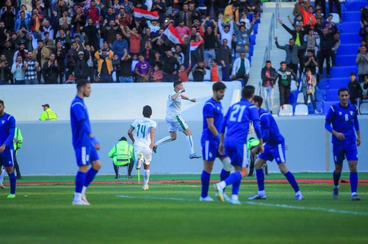 العراق يتغلب على الكويت بهدف نظيف في مباراة ودية