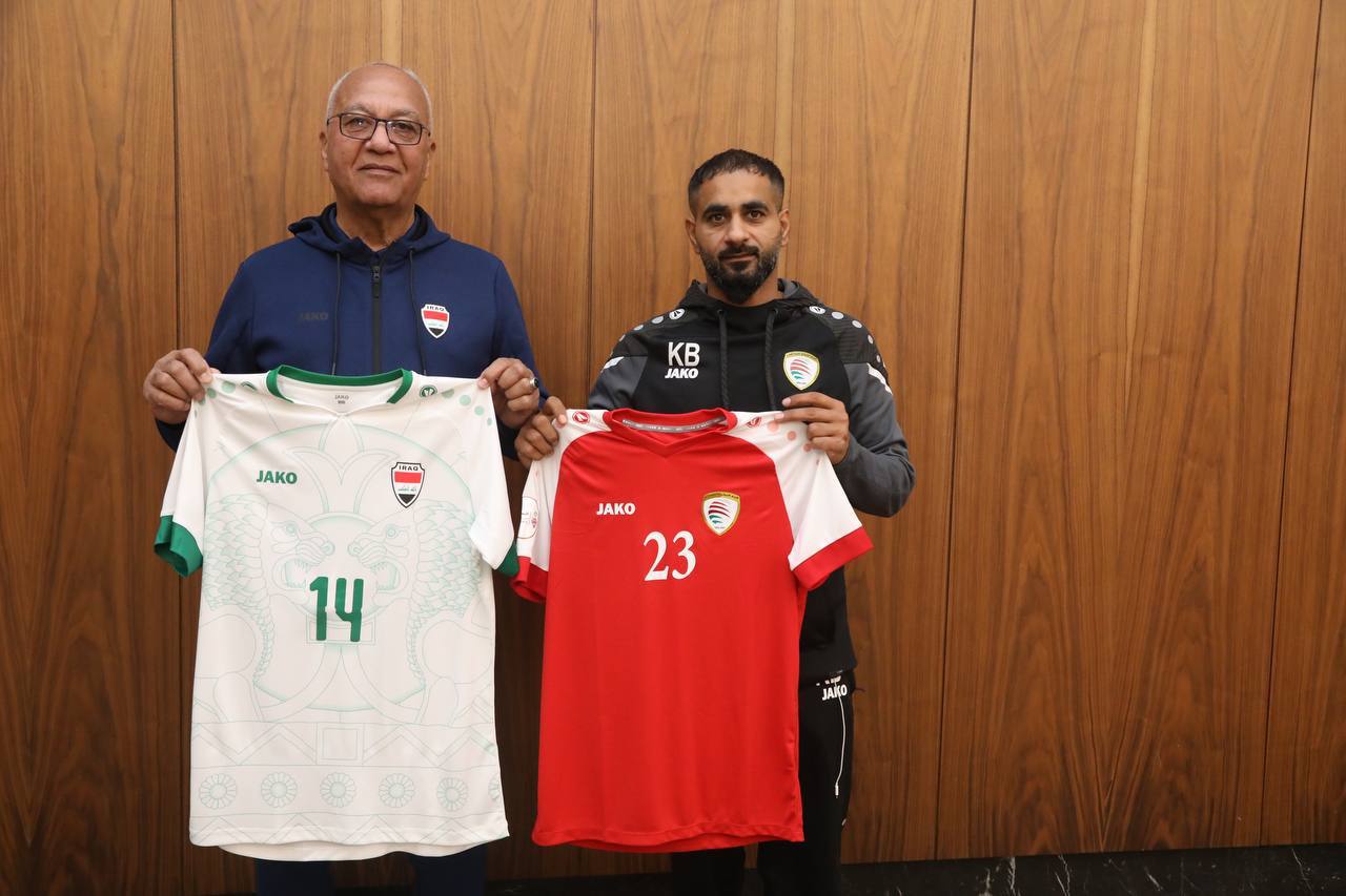 أسود الرافدين بالطقم الأبيض في مواجهة عمان غداً بافتتاح خليجي 25