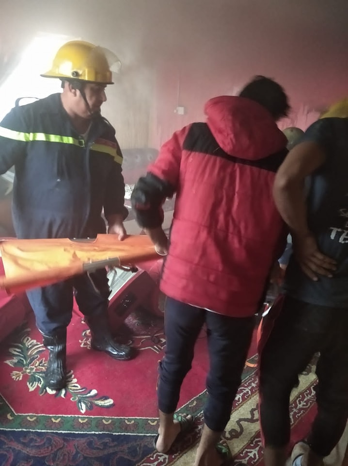 مصرع رجل مسن وانقاذ ثلاث نساء وطفل باحتراق دار في البصرة