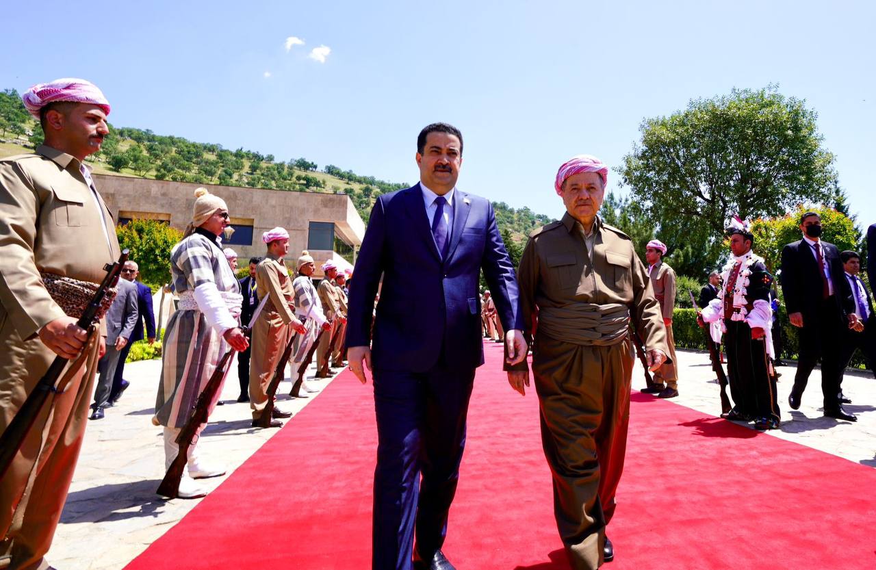 مسعود بارزاني: سنكون داعمين للسوداني بكل ما أُوتينا من قوة