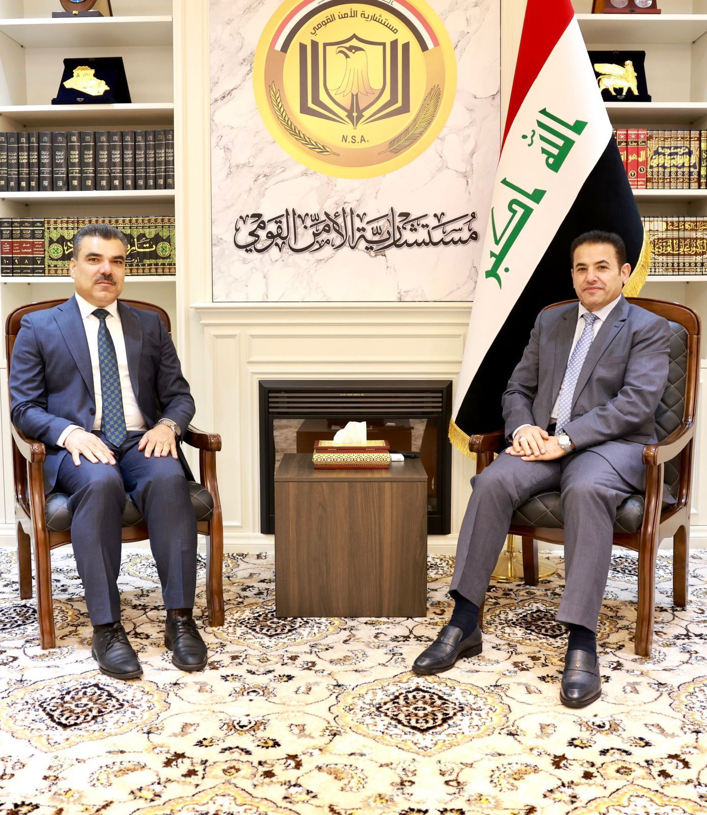 مستشار الأمن القومي ورئيس ممثلية كردستان يبحثان ملف النازحين في الإقليم