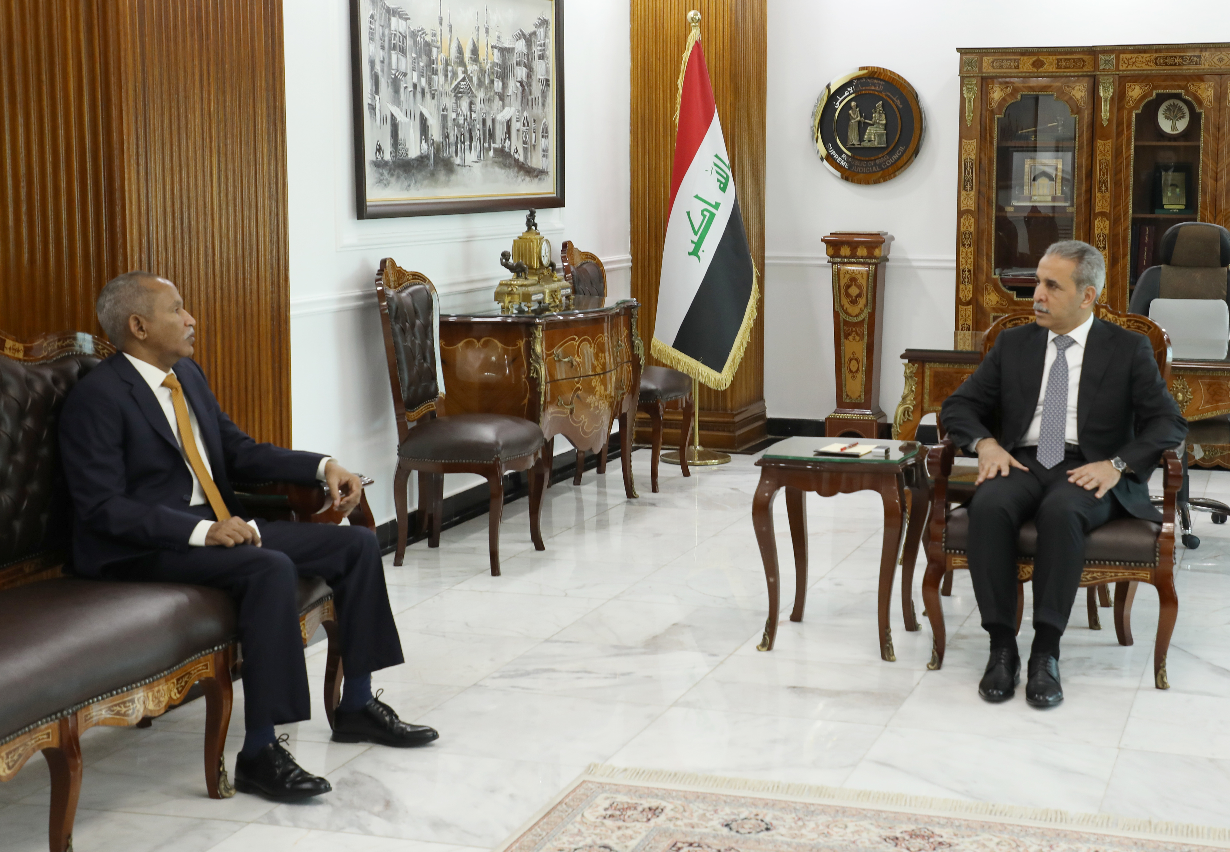 العراق والسودان يبحثان التعاون القضائي