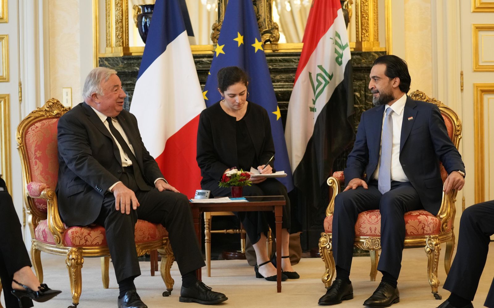 الحلبوسي يبحث مع رئيس مجلس الشيوخ الفرنسي تفعيل بنود الاتفاقية الاستراتيجية