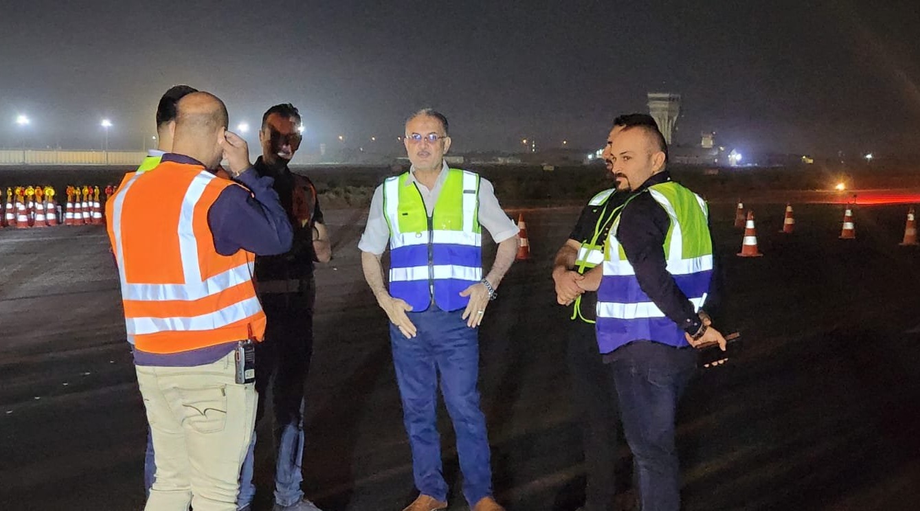 إعادة استنئناف الرحلات الجوية في مطار النجف الدولي