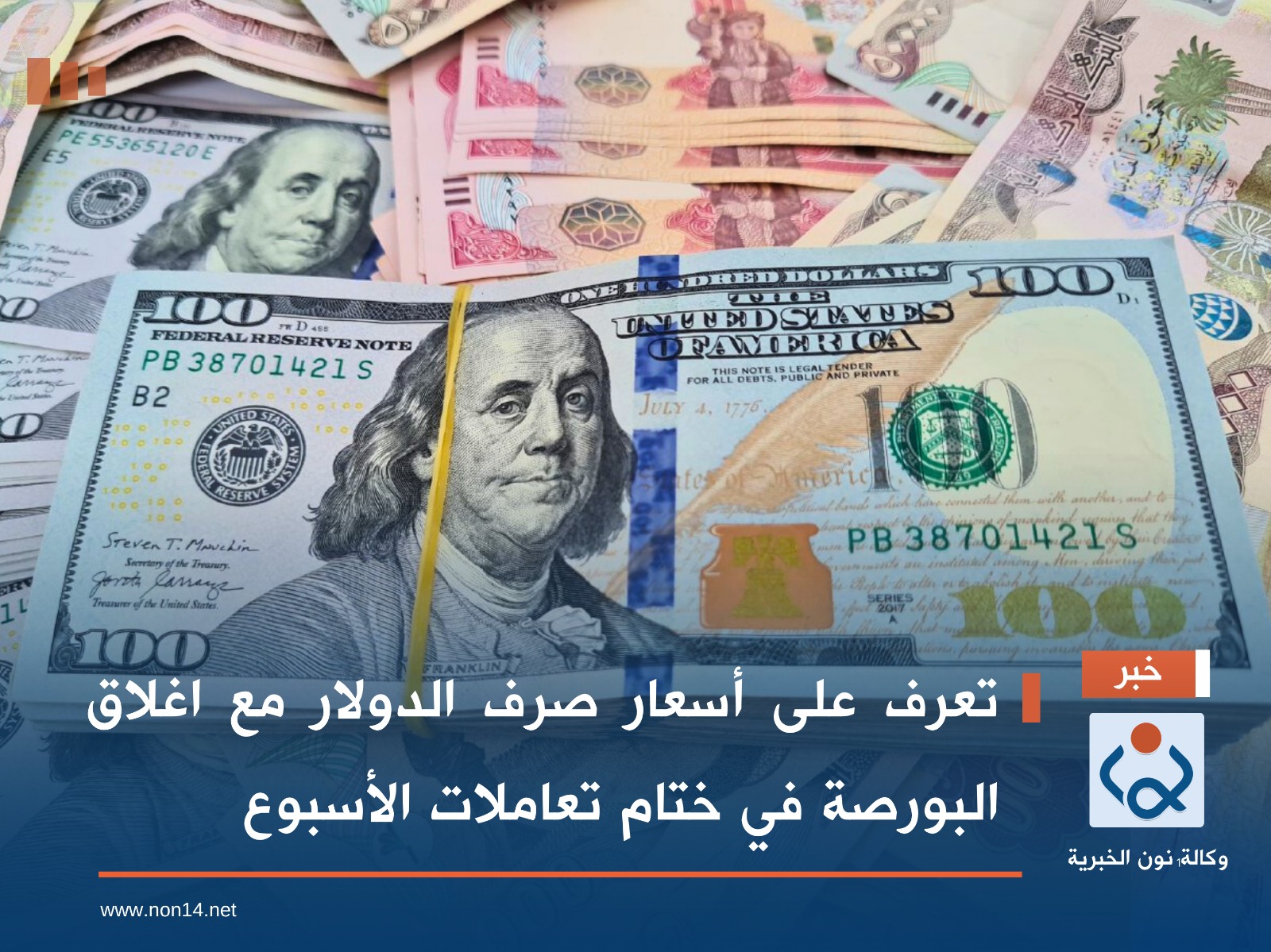 تعرف على أسعار صرف الدولار مع اغلاق البورصة في ختام تعاملات الأسبوع