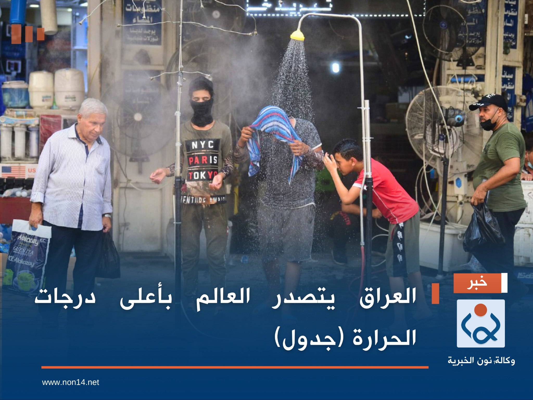 العراق يتصدر العالم بأعلى درجات الحرارة (جدول)