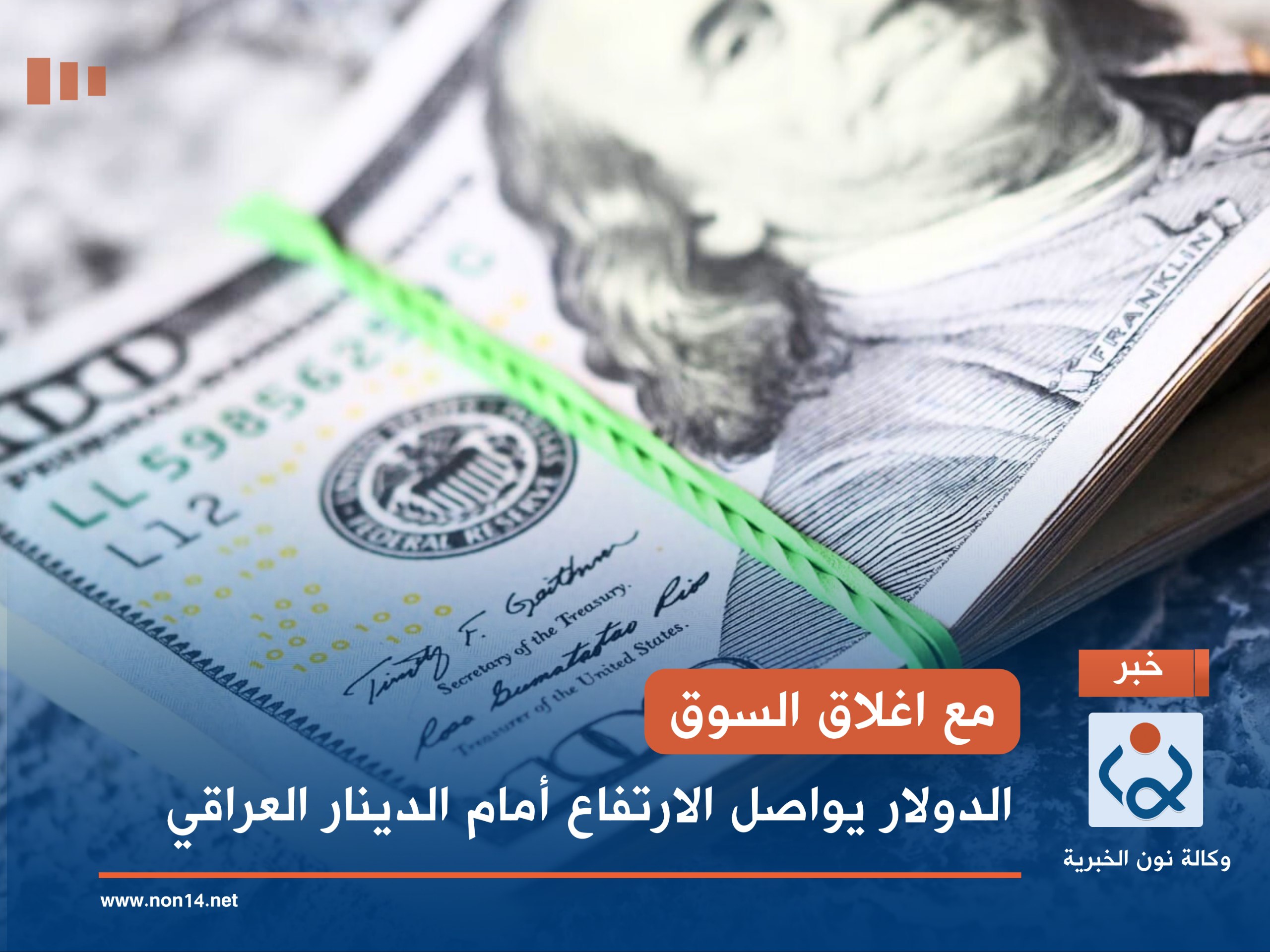 مع اغلاق السوق.. الدولار يواصل الارتفاع أمام الدينار العراقي